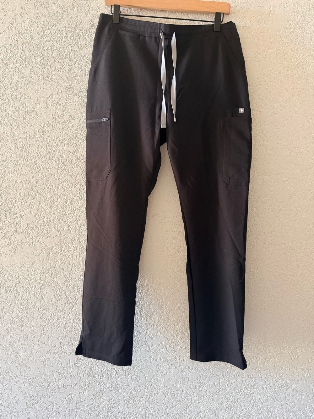 FIGS Yola Technical Collection Black Women's Skinny Scrub Medical Pants Sz Med